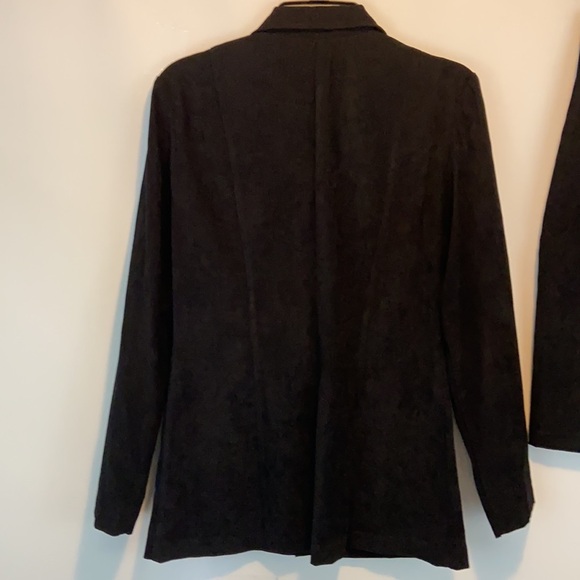 Worthington Black Faux Suede Skirt Set Size 10 - Picture 5 of 10